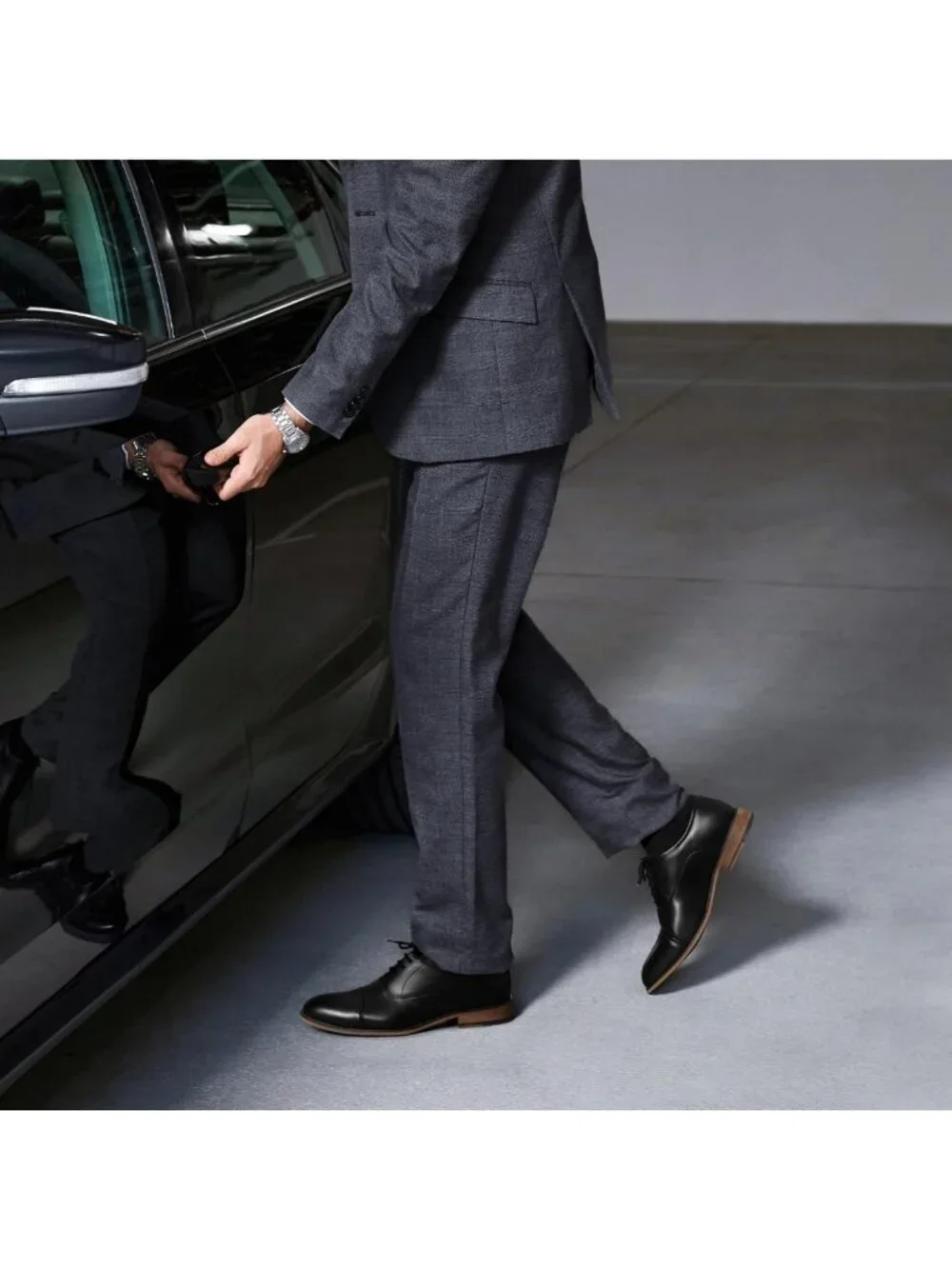 Stylish Men's Cap-Toe Formal Dress Shoes for Business & Special Occasions